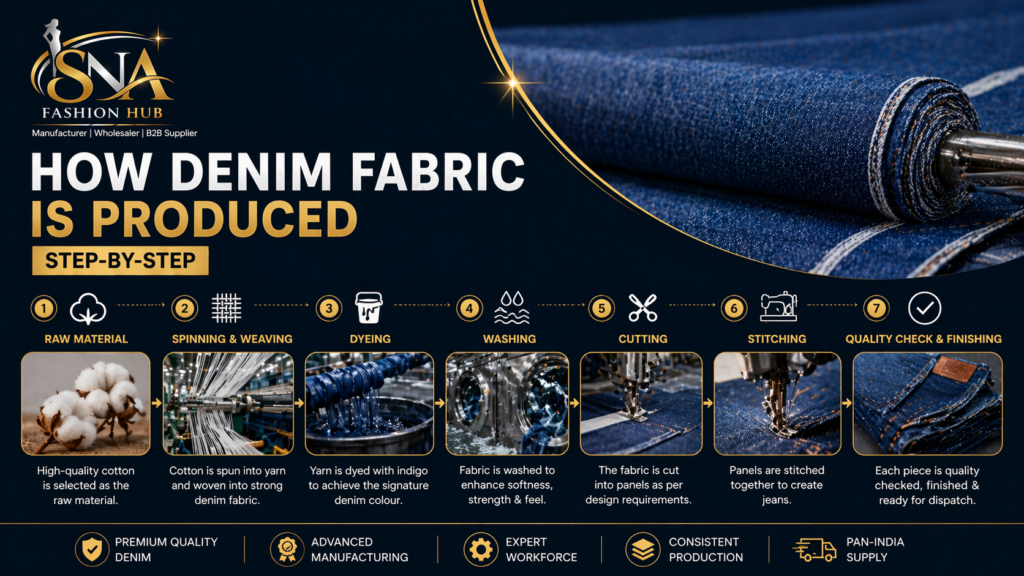 How Denim Fabric Is Produced Step-by-Step Guide