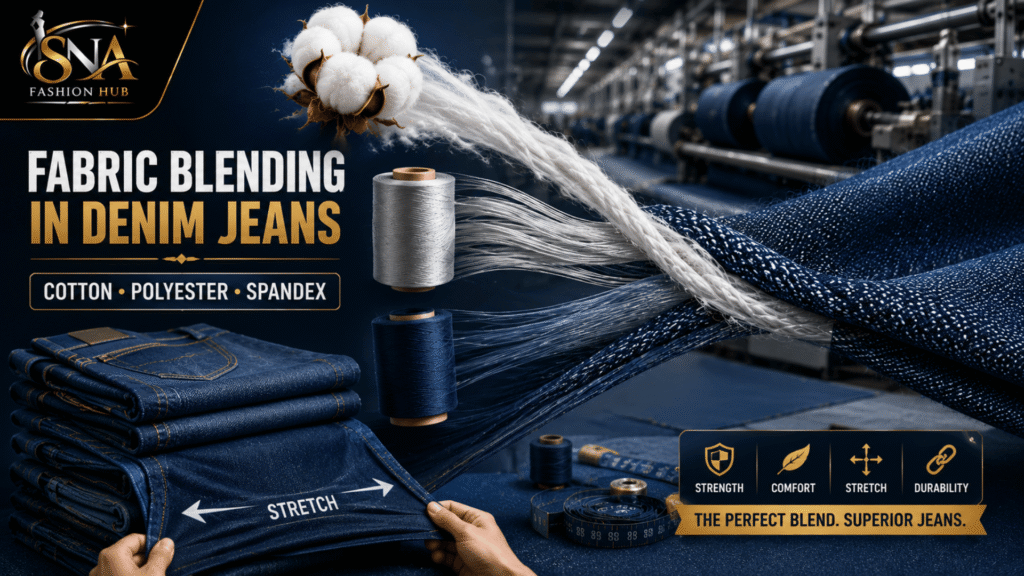 Fabric Blending in Denim Jeans Manufacturing